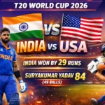 T20 World Cup 2026: India Beat USA by 29 Runs as Suryakumar Yadav Shines with 84
