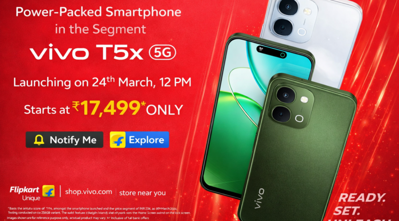 vivo T5x 5G Launched in India – Big Battery, Fast Performance & Premium Features