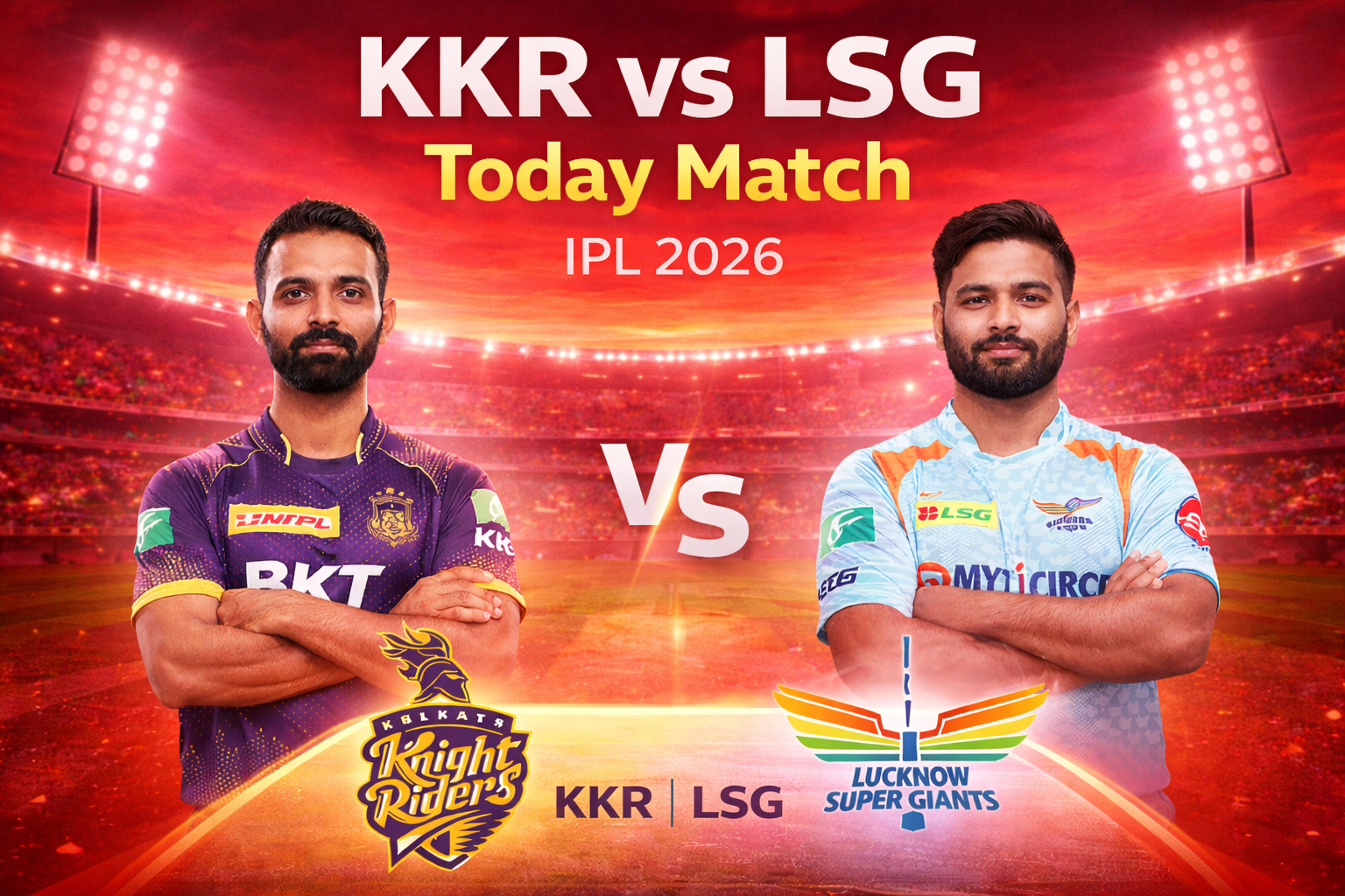 KKR vs LSG Today Match Prediction, Playing XI & Player Performance – IPL 2026