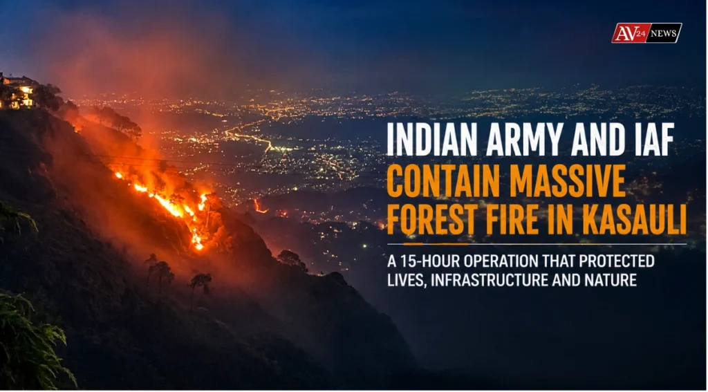 Heroic Operation: Army and IAF Join Forces to Crush Massive Kasauli Forest Fire