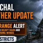 Himachal Weather Update: Orange Alert for Heavy Rain and Strong Winds in 5 Districts