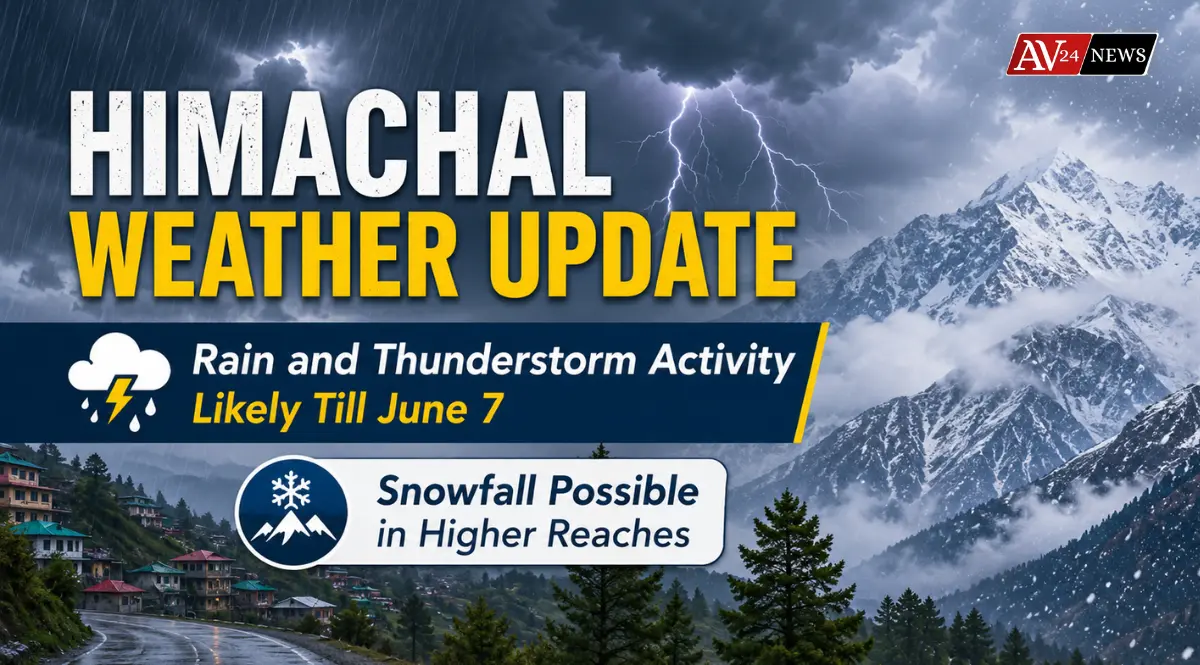Himachal Weather Update: Rain and Thunderstorm Activity Likely Till June 7, Snowfall Possible in Higher Reaches