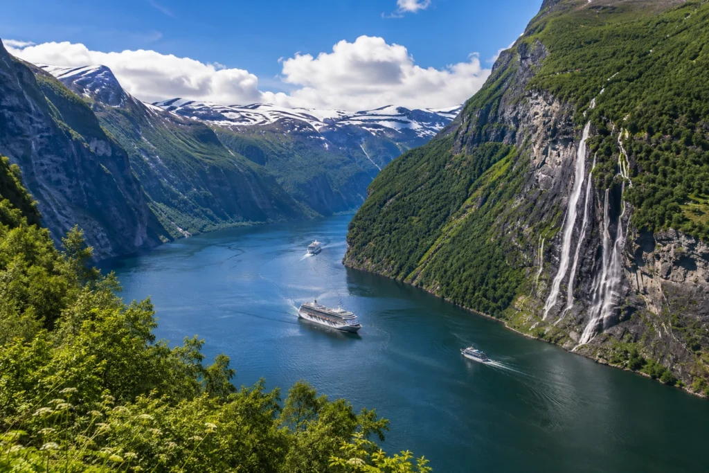 Stunning views of Geirangerfjord valley