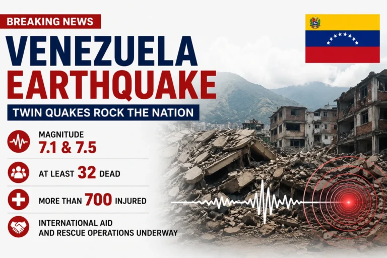 Venezuela Earthquake 2026: Twin Powerful Quakes Kill 32, Injure Hundreds; International Aid Pours In