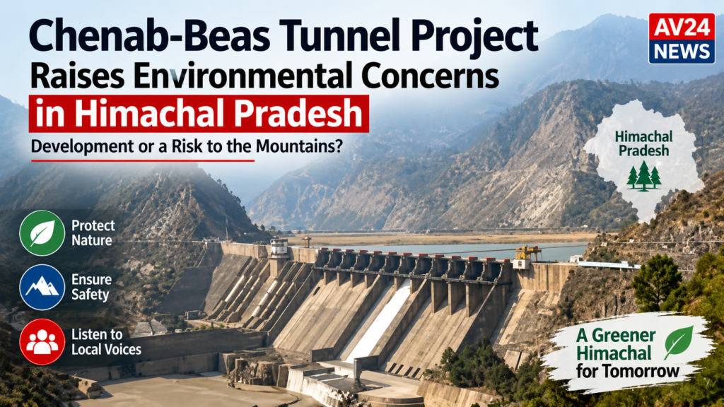 Chenab-Beas Tunnel Project in Himachal Pradesh near the Lahaul-Spiti Himalayan region