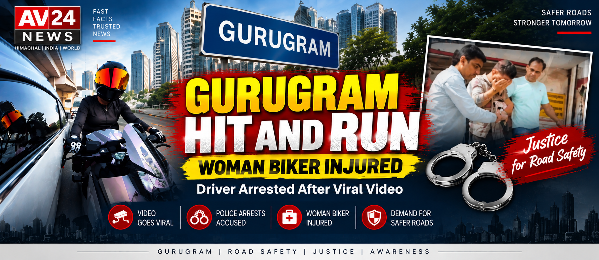 Gurugram Hit-and-Run: Kalyan Bainsla Arrested After Viral Video, Attempt-to-Murder Charge Added